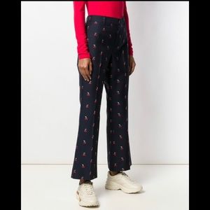 Gucci cherry bootcut trouser